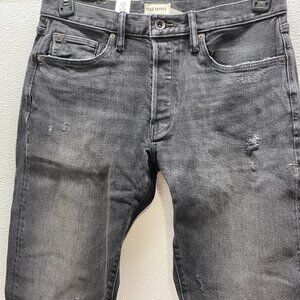 NEW TODD SNYDER Mens Slim Fit Distressed Five-Pocket Jeans Size 30 x 32 Black